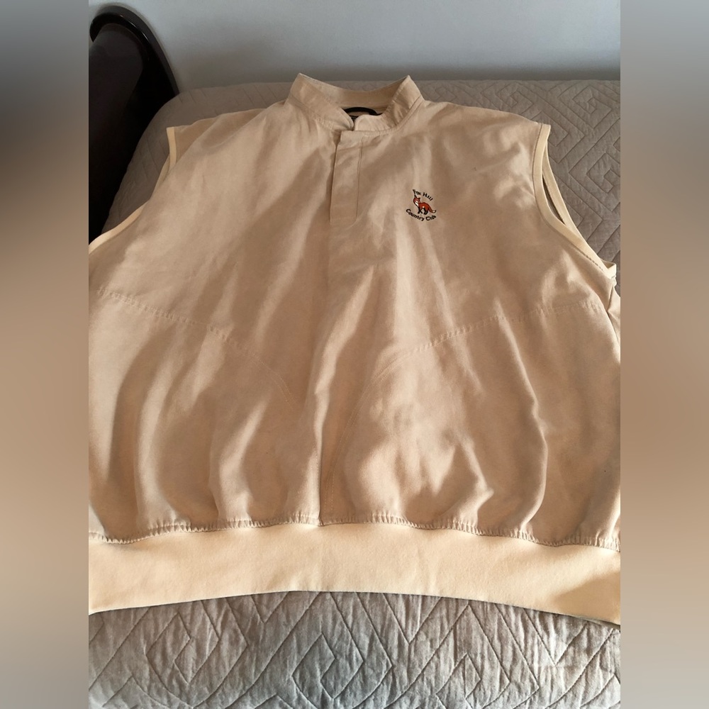 Mens golf sleeveless windbreaker